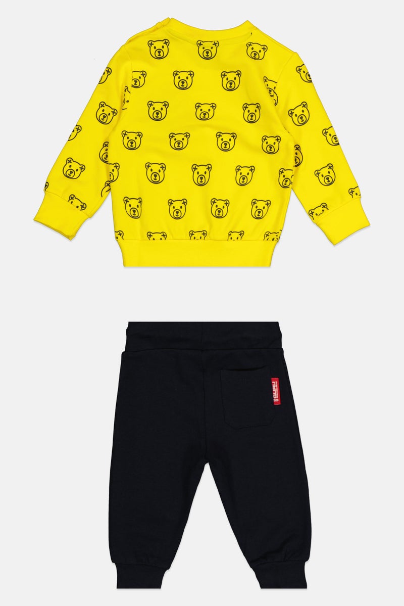 guru G99 By Guru Toddlers Boy 2 Pieces Brand Logo T-Shirt With Bottom Set, Multicolor - Image 3